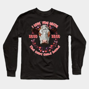 Who Loves Cows Women Farmer Long Sleeve T-Shirt